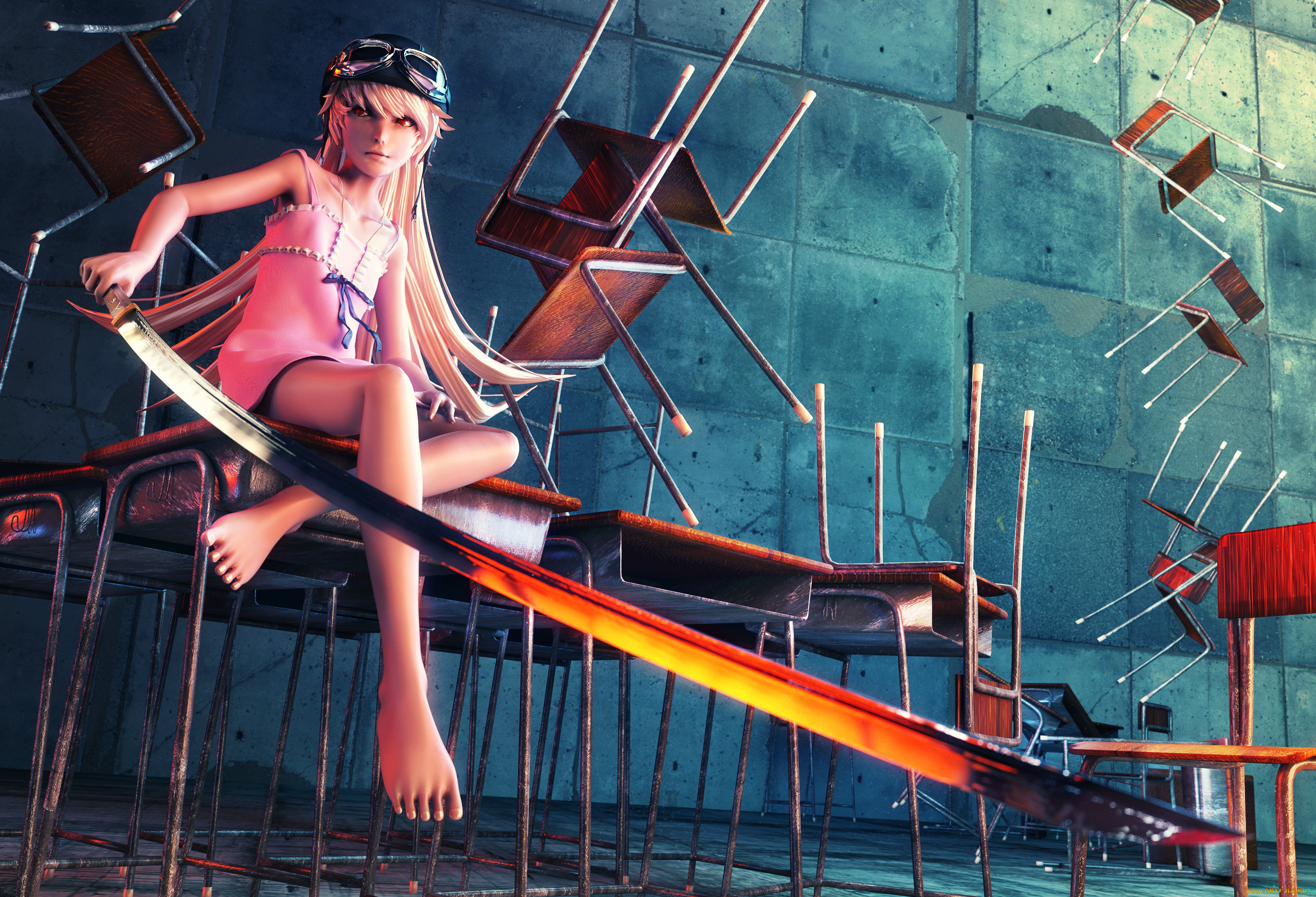 3 , anime , , , , , , , , , oshino, shinobu, , bakemonogatari, 